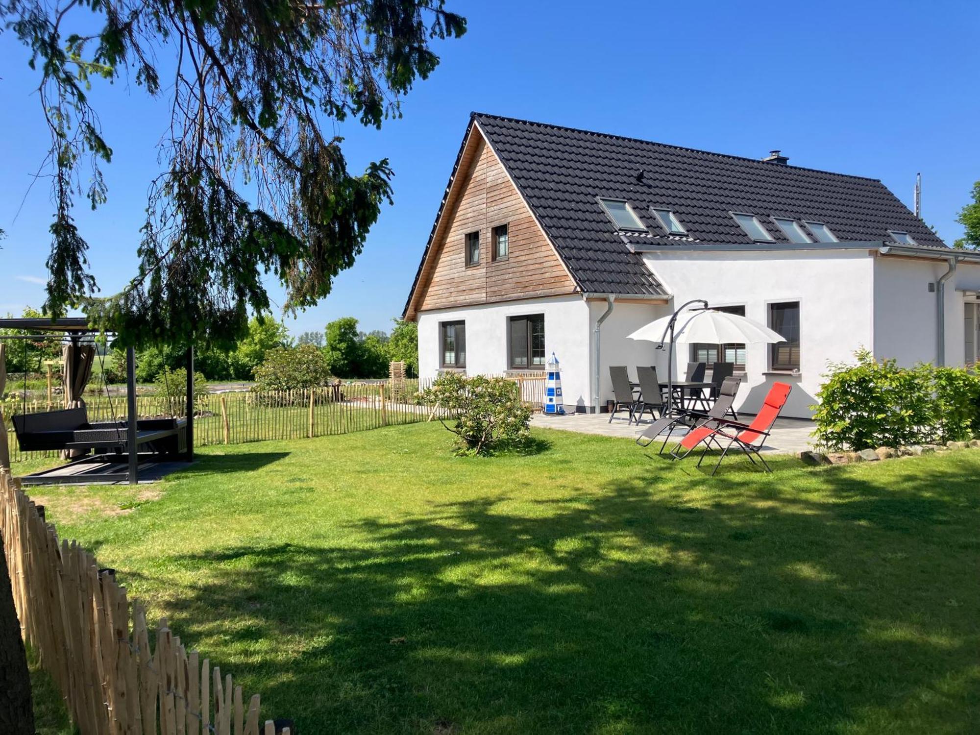 Grosse 4 Sterne Ferienwohnung Beim Boddenstrand Sundhagen-Niederhof Dış mekan fotoğraf